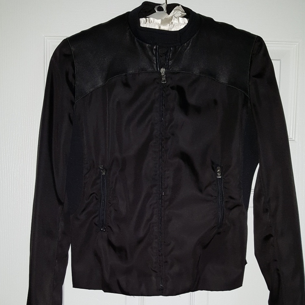 Black Prada moto-jacket